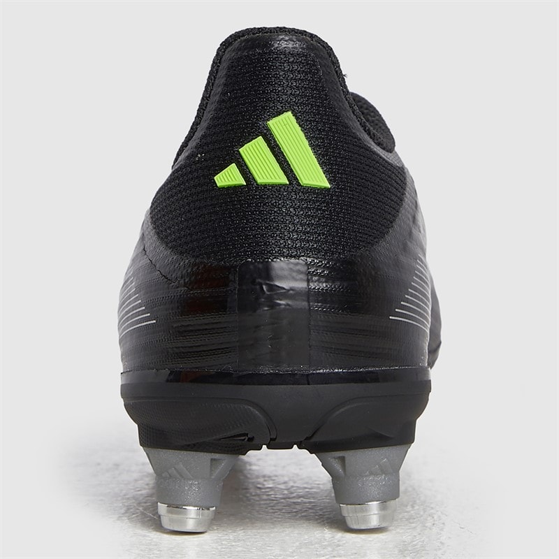 Junior F50 League SG Soft Ground Football Boots Core Black/Iron Metallic/Lucid Lemon - Image 4