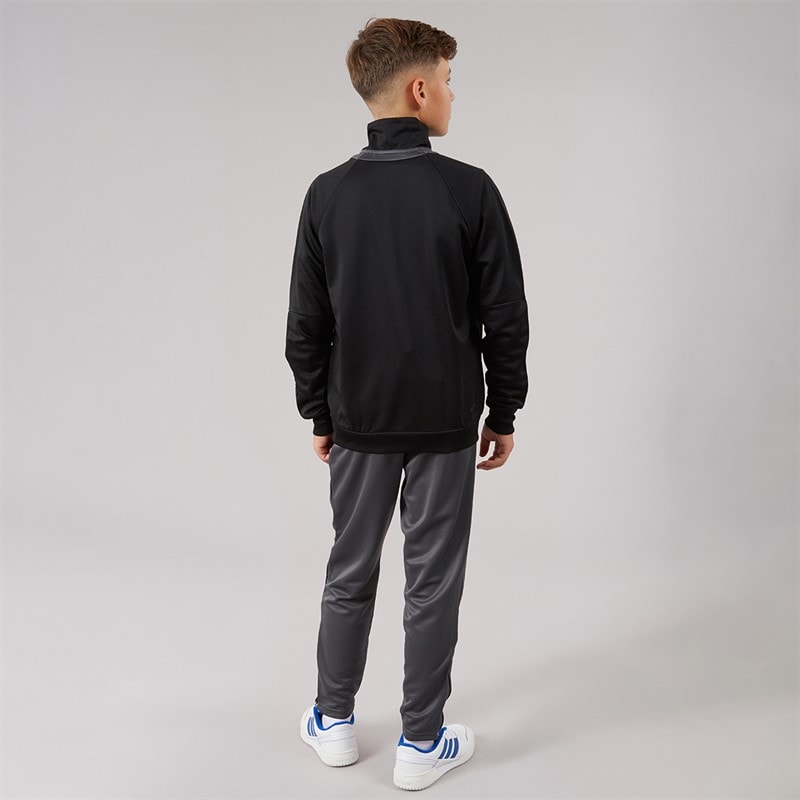 Junior Boys Sereno Tracksuit Black/Grey Six - Image 2
