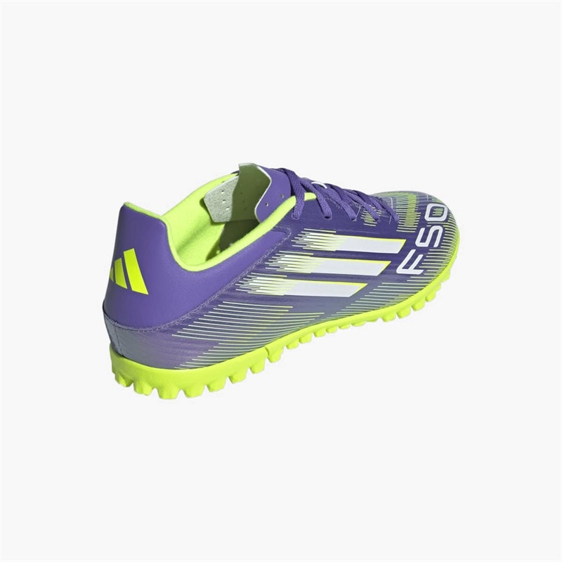 Mens F50 Club Radiant Blaze Pack TF Astro Turf Football Boots Purple Rush/Cloud White/Lucid Lemon - Image 3