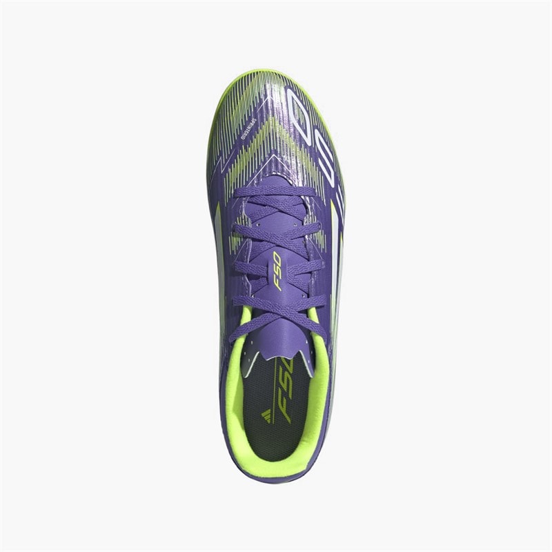 Mens F50 Club Radiant Blaze Pack TF Astro Turf Football Boots Purple Rush/Cloud White/Lucid Lemon - Image 4