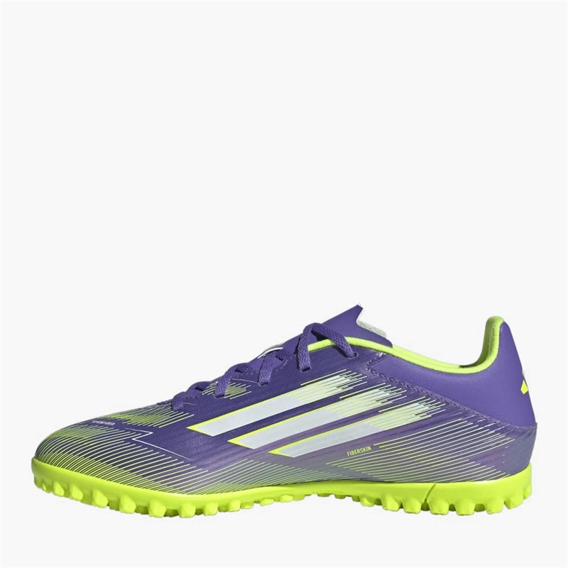 Mens F50 Club Radiant Blaze Pack TF Astro Turf Football Boots Purple Rush/Cloud White/Lucid Lemon - Image 5