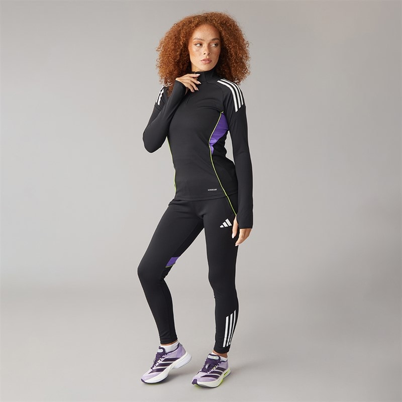 Womens Tiro 25 Competition Track Pants Black/Purple Rush - Image 4