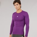 Mens Techfit Long Sleeve T-Shirt Glory Purple