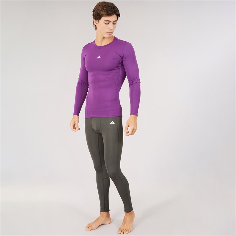 Mens Techfit Long Sleeve T-Shirt Glory Purple - Image 3