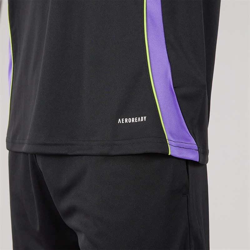 Mens Tiro 24 T-Shirt Black/Purple Rush - Image 3