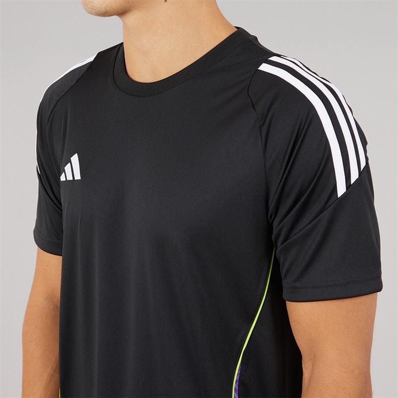 Mens Tiro 24 T-Shirt Black/Purple Rush - Image 5