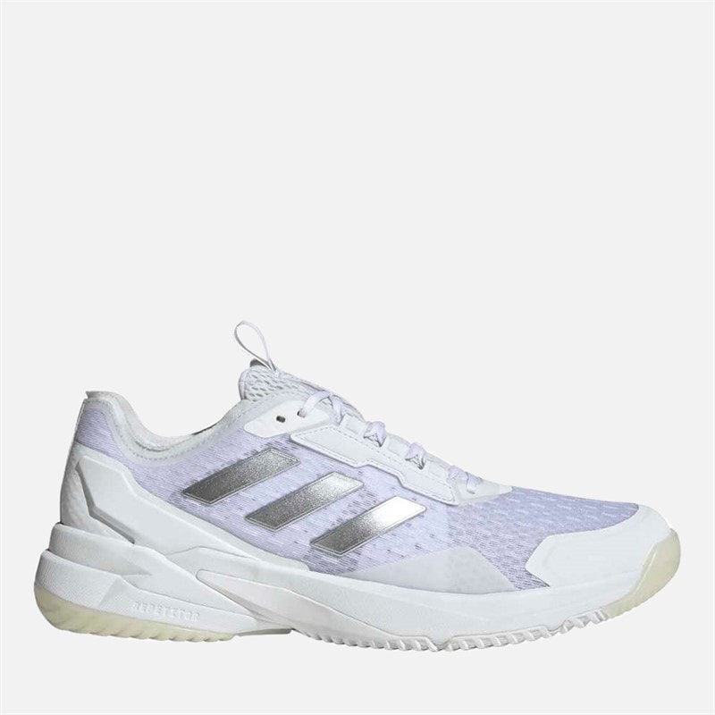 adidas Womens Crazyflight 6 Indoor Court Shoes Cloud White/Silver Metallic/Core Black