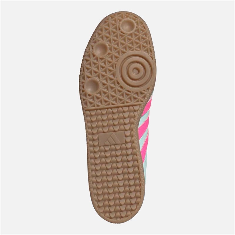Mens Samba Messi Trainers Halo Mint/Lucid Pink/Gum - Image 2