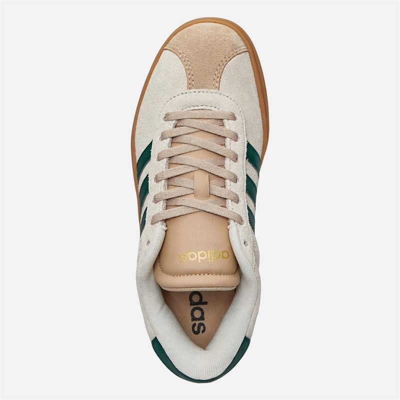 Womens VL Court Bold Trainers Cream White/Collegiate Green/Magic Beige - Image 4