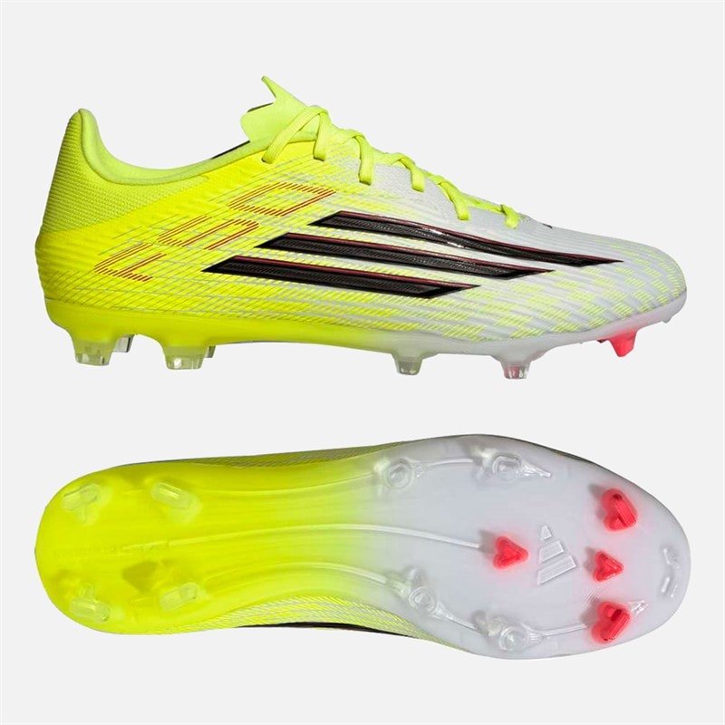 Mens F50 League Born For Goals Pack FG/MG Firm/Multi Ground Football Boots Team Solar Yellow 2/Core Black/Lucid Red - Image 2