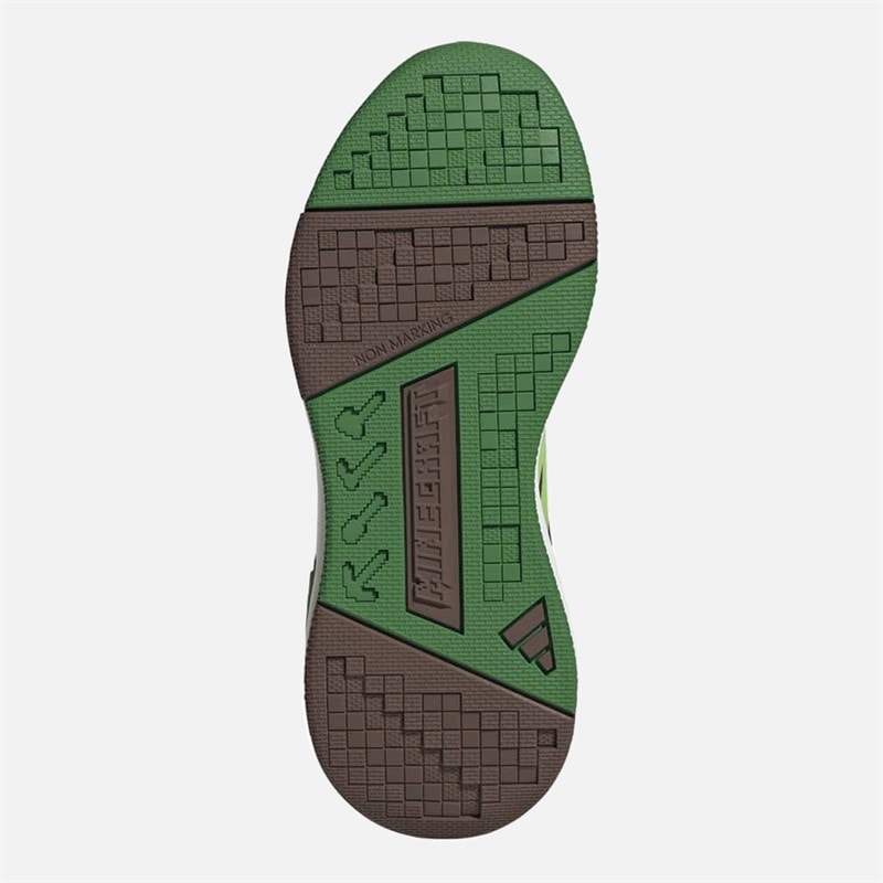 Junior adidas x Minecraft Pro Trainers Auburn/Semi Solar Green/Cloud White - Image 2