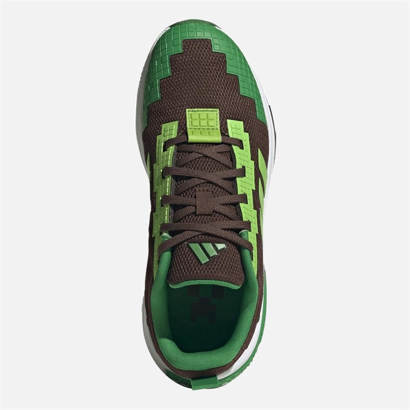 Junior adidas x Minecraft Pro Trainers Auburn/Semi Solar Green/Cloud White - Image 4