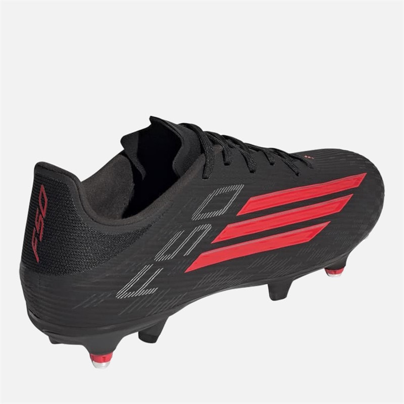Mens F50 League Black Pack SG Soft Ground Football Boots Core Black/Lucid Red/Core Black - Image 3
