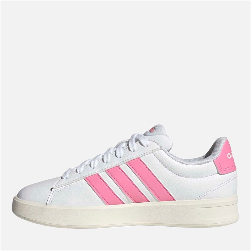 Womens Grand Court 3.0 Trainers Cloud White/Bliss Pink/Core White - Image 5