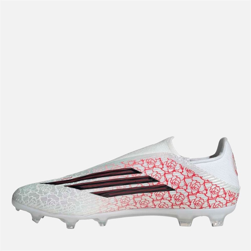 Mens F50 League Lamine Yamal Laceless FG/MG Firm/Multi Ground Football Boots Cloud White/Core Black/Lucid Red - Image 5
