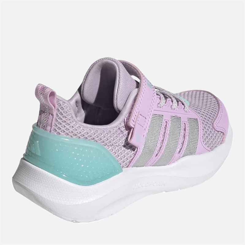 Girls Lightorama Runner Light Up Trainers Ice Lavender/Silver Metallic/Flash Aqua - Image 3