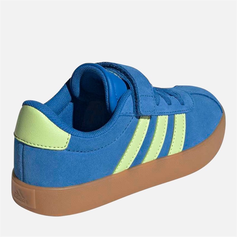 Kids VL Court 3.0 Trainers Bright Royal/Pulse Lime/Gum - Image 3