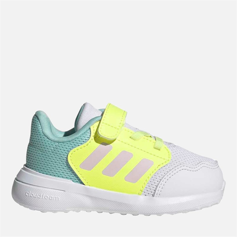 adidas Infant Tensaur Run 3.0 Trainers Cloud White/Clear Pink/Hi-Res Yellow