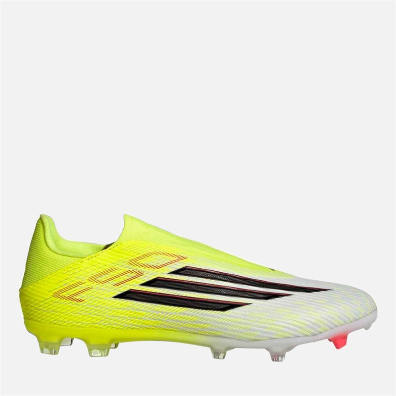 adidas Mens F50 League Born For Goals Pack Laceless FG/MG Firm/Multi Ground Football Boots Team Solar Yellow 2/Core Black/Lucid Red