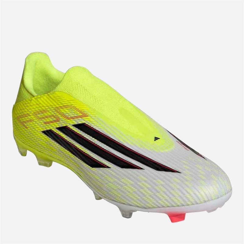 Mens F50 League Born For Goals Pack Laceless FG/MG Firm/Multi Ground Football Boots Team Solar Yellow 2/Core Black/Lucid Red - Image 5