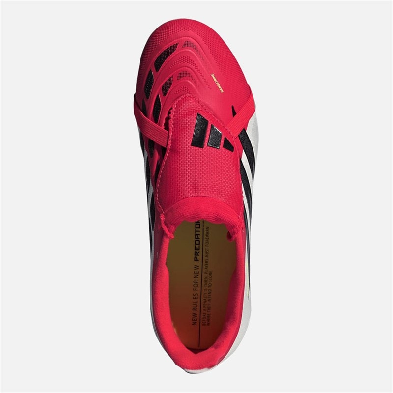 Junior Predator League Born For Goals Pack Fold-Over Tongue SG Soft Ground Football Boots Lucid Red/Core Black/Cloud White - Image 4