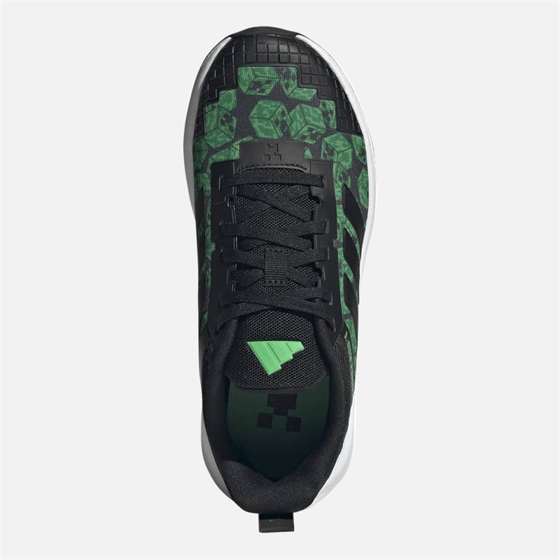 Junior adidas x Minecraft Fortarun 4.0 Trainers Core Black/Core Black/Cloud White - Image 4