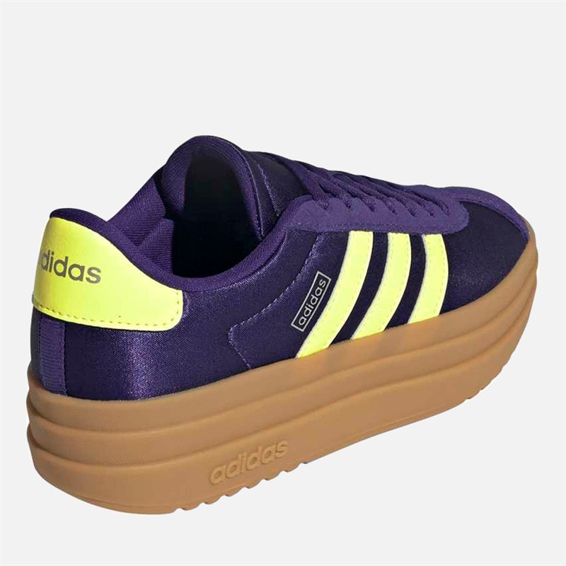 Junior VL Court Bold Trainers Collegiate Purple/Hi-Res Yellow/Silver Metallic - Image 3