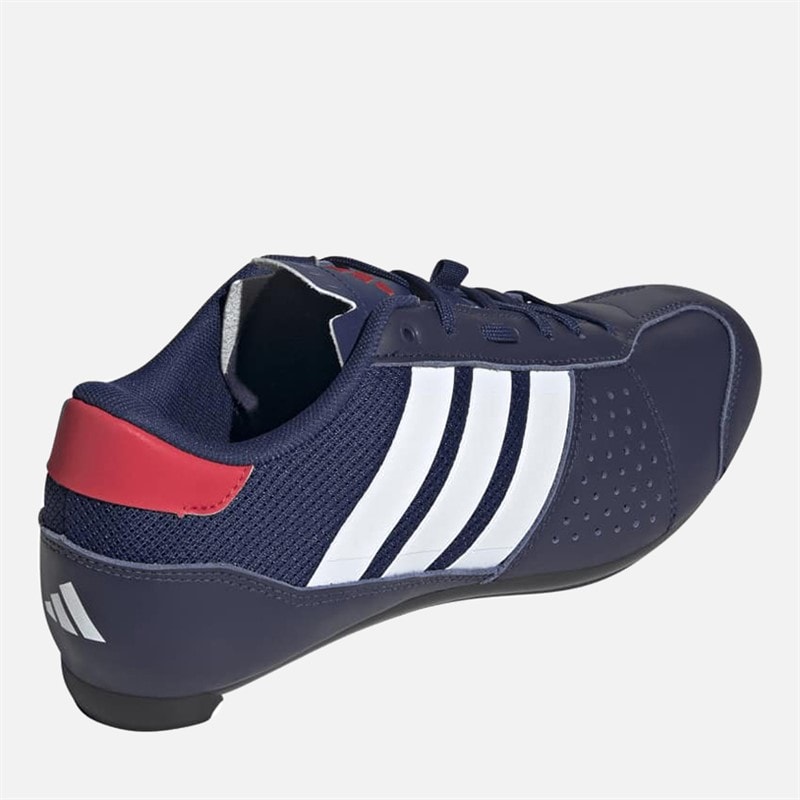 Mens Heritage Road Cycling Shoes Dark Blue/Cloud White/Pure Ruby - Image 3
