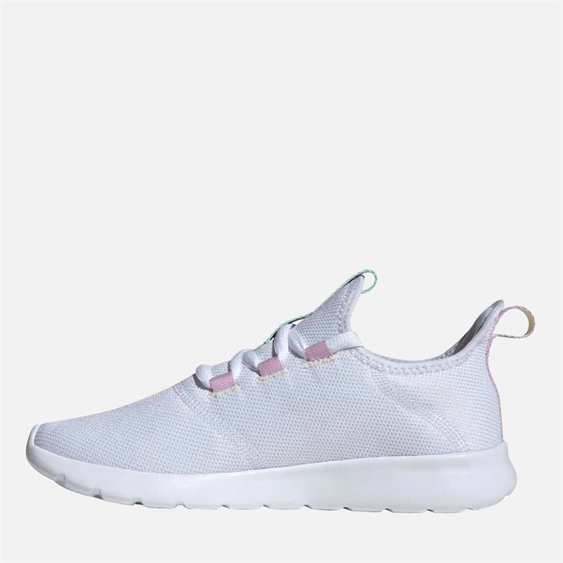 Womens Cloudfoam Pure 2.0 Trainers Cloud White/Core Black/Pulse Mint - Image 5