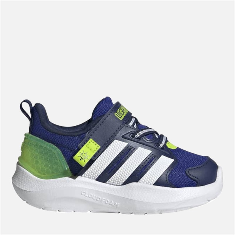 Infant Lightorama Light Up Trainers Lucid Blue/Cloud White/Solar Slime - Image 2