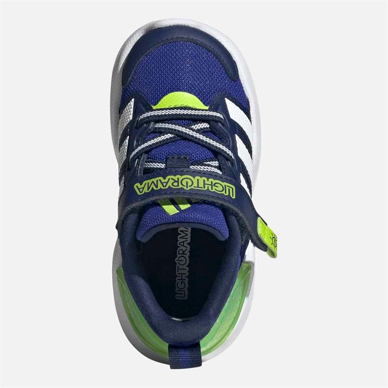 Infant Lightorama Light Up Trainers Lucid Blue/Cloud White/Solar Slime - Image 4