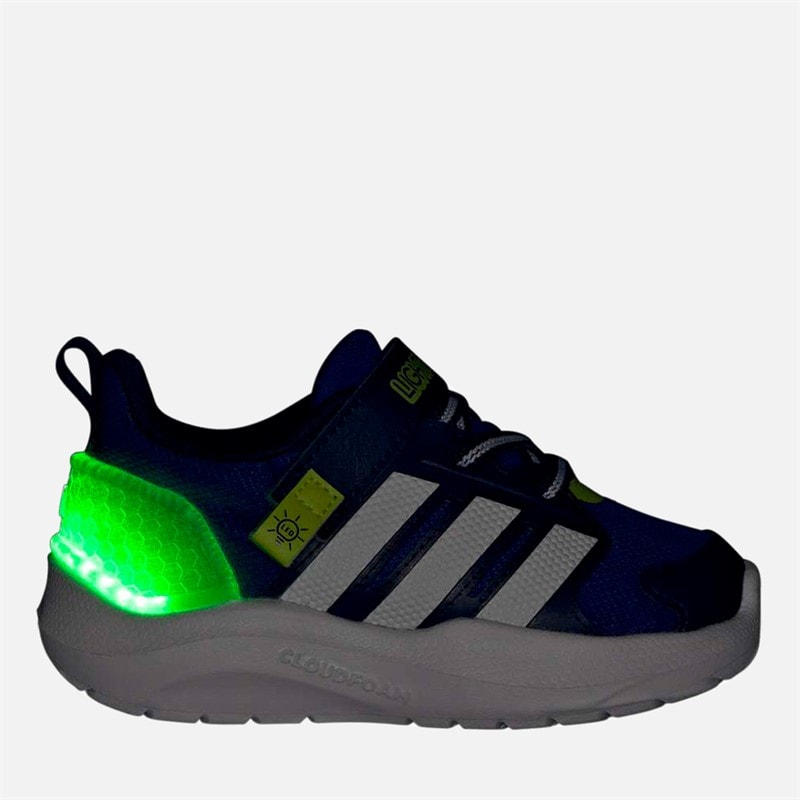 Infant Lightorama Light Up Trainers Lucid Blue/Cloud White/Solar Slime - Image 5