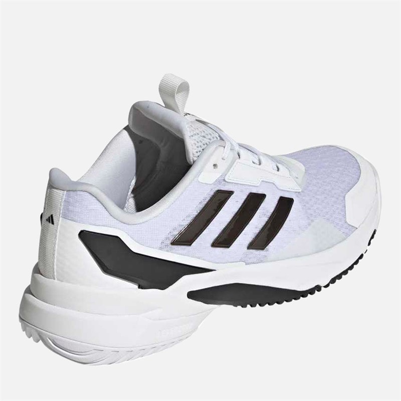 Mens Crazyflight 6 Indoor Court Shoes Cloud White/Core Black/Cloud White - Image 3