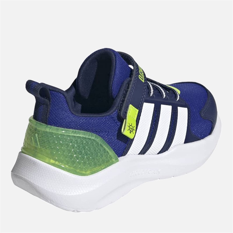 Kids Lightorama Runner Light Up Trainers Lucid Blue/Cloud White/Solar Slime - Image 3