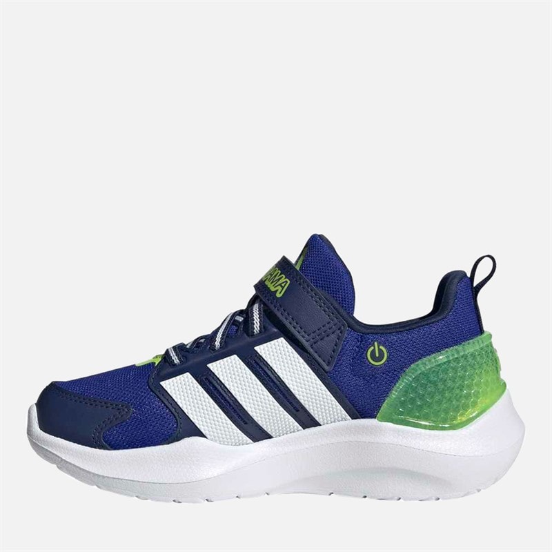 Kids Lightorama Runner Light Up Trainers Lucid Blue/Cloud White/Solar Slime - Image 5