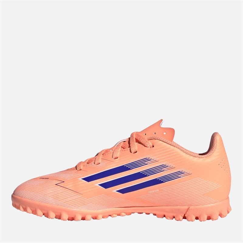 Kids F50 Club Coral Blaze Pack TF Astro Football Boots Beam Orange/Lucid Blue/Cloud White - Image 5