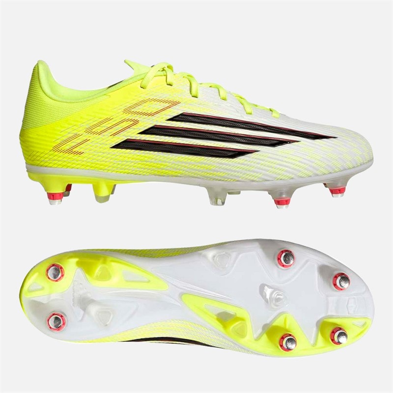Mens F50 League Born For Goals Pack SG Soft Ground Football Boots Team Solar Yellow 2/Core Black/Lucid Red - Image 2