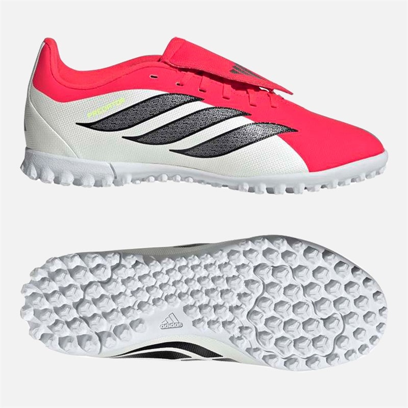 Junior Predator Club Born For Goals Pack Fold-Over Tongue TF Astro Football Boots Lucid Red/Core Black/Cloud White - Image 2