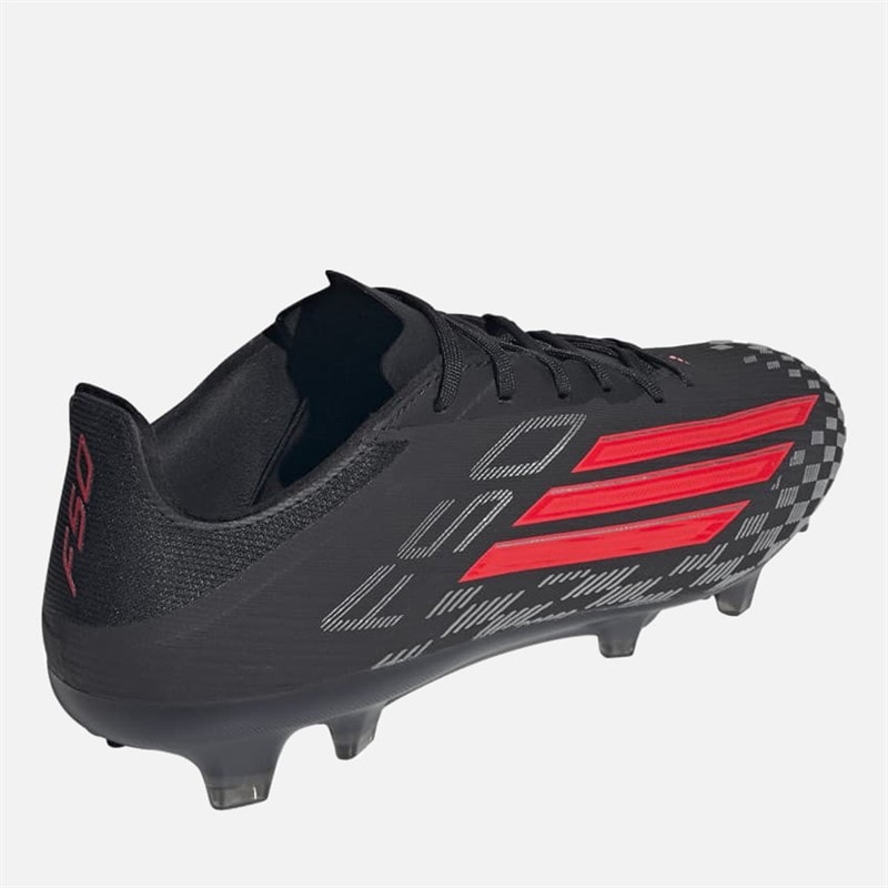 Mens F50 Pro Black Pack FG Firm Ground Football Boots Core Black/Lucid Red/Core Black - Image 3