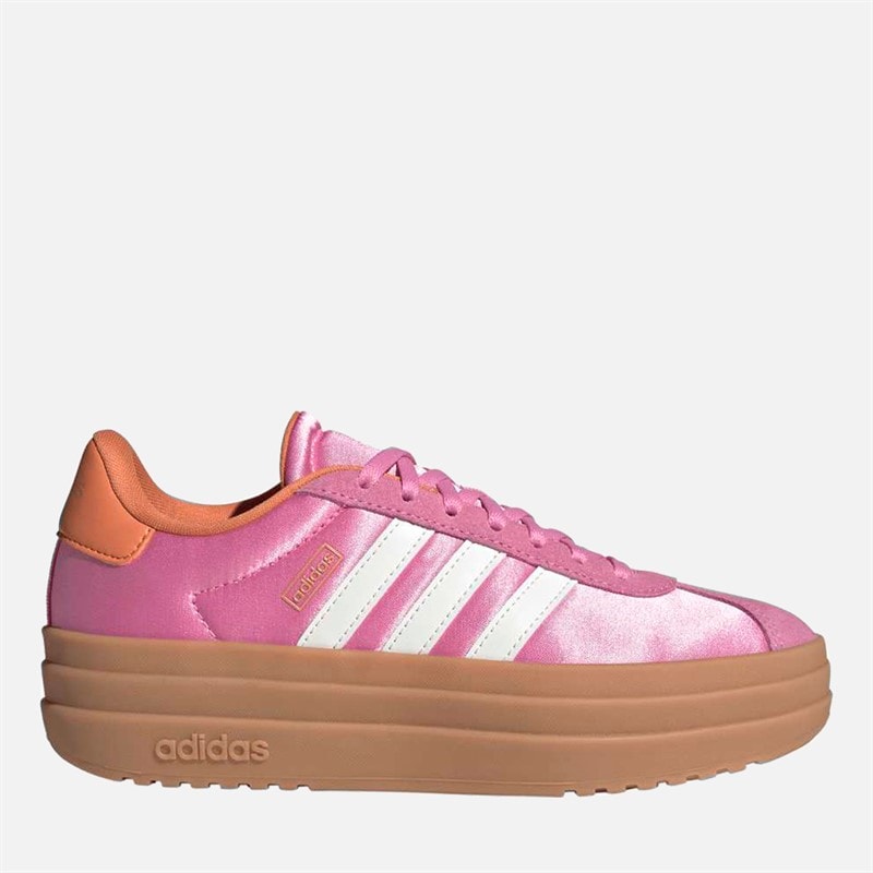 adidas Junior Girls VL Court Bold Trainers Bliss Pink/Off White/Dusky Orange