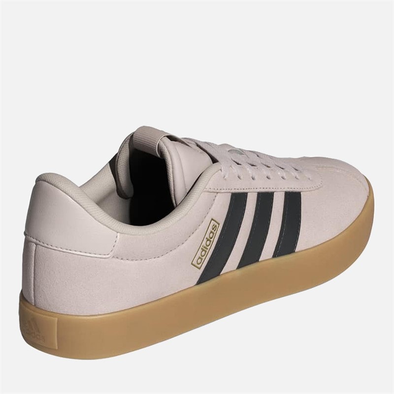 Mens VL Court 3.0 Trainers Putty Mauve/Core Black/Gold Metallic - Image 3