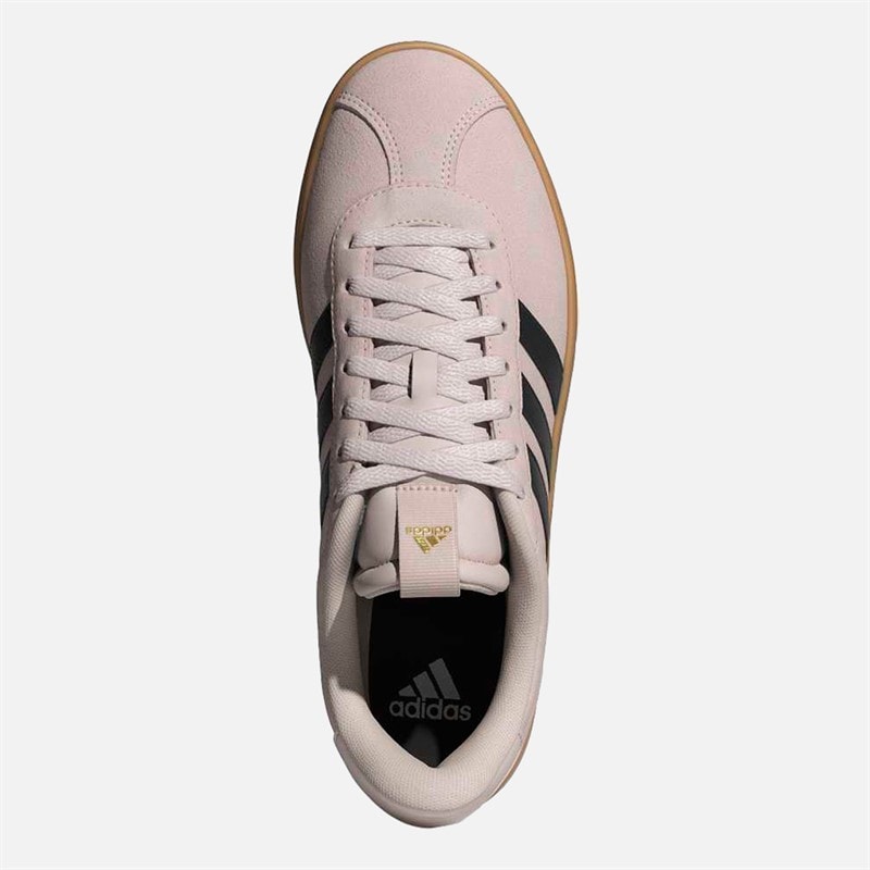 Mens VL Court 3.0 Trainers Putty Mauve/Core Black/Gold Metallic - Image 4