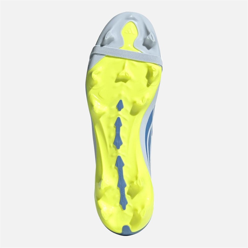 Mens Predator League Ice Cold Precision Pack Fold Over Tongue FG Firm Ground Football Boots Crystal Sky/Ray Blue/Team Solar Yellow 2 - Image 2