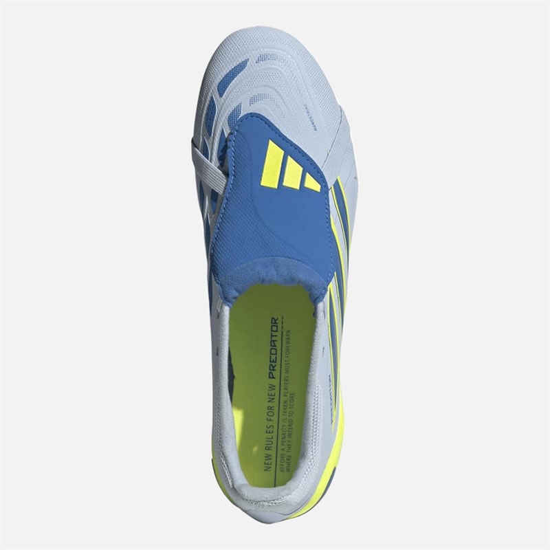 Mens Predator League Ice Cold Precision Pack Fold Over Tongue FG Firm Ground Football Boots Crystal Sky/Ray Blue/Team Solar Yellow 2 - Image 4