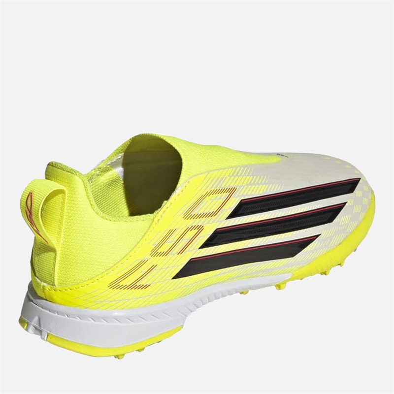 Kids F50 League Born For Goals Pack Laceless TF Astro Football Boots Team Solar Yellow 2/Core Black/Lucid Red - Image 3