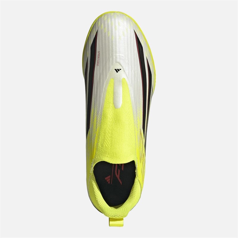 Kids F50 League Born For Goals Pack Laceless TF Astro Football Boots Team Solar Yellow 2/Core Black/Lucid Red - Image 4