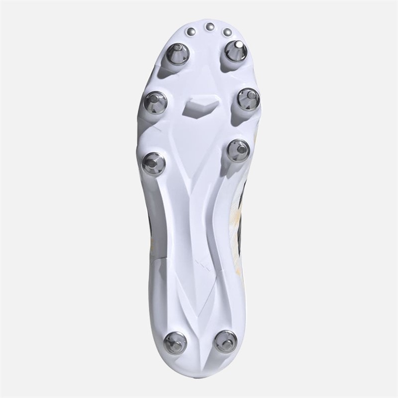 Mens Kakari RS SG Soft Ground Rugby Boots Cloud White/Core Black/Pure Orange - Image 2