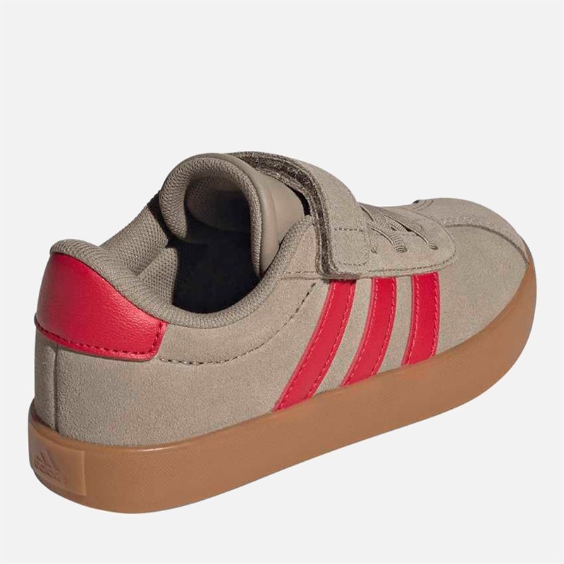 Kids VL Court 3.0 Trainers Blanch Cargo/Pure Ruby/Gold Metallic - Image 3