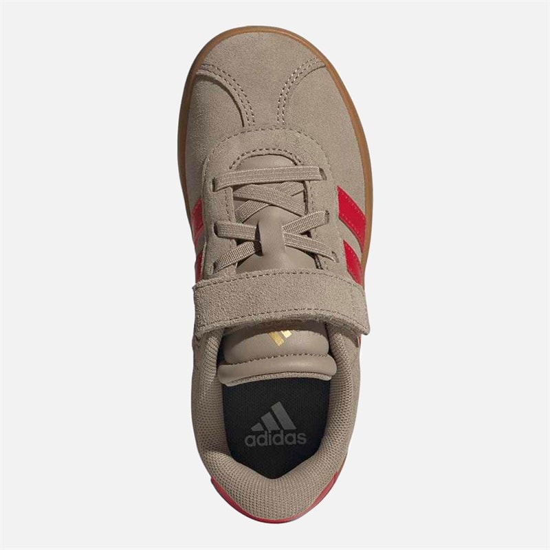 Kids VL Court 3.0 Trainers Blanch Cargo/Pure Ruby/Gold Metallic - Image 4