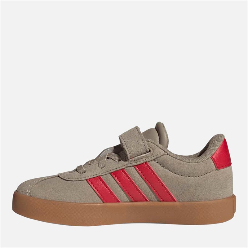 Kids VL Court 3.0 Trainers Blanch Cargo/Pure Ruby/Gold Metallic - Image 5